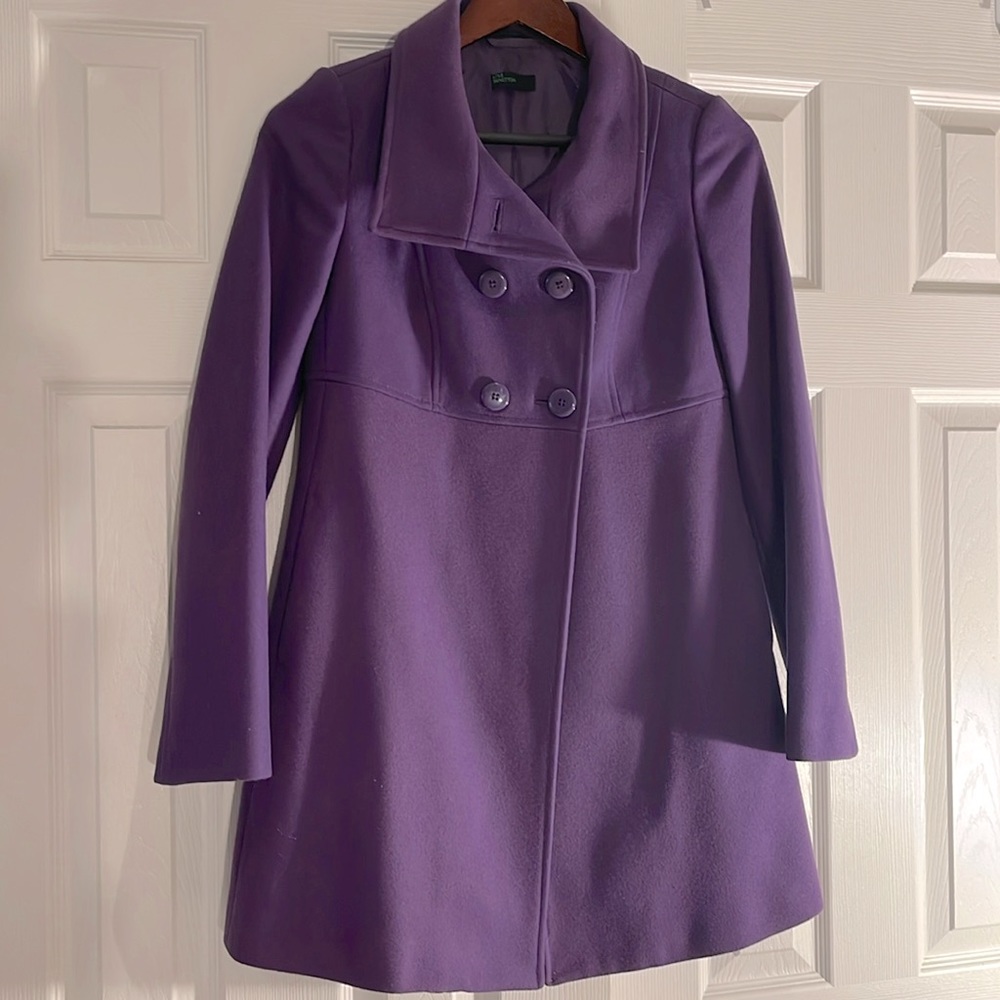 United Colors of Benetton wool blend jacket (purple)